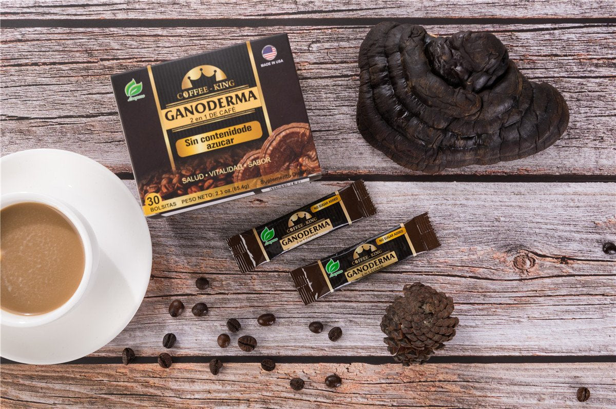 Coffee King 2 in 1, Ganoderma Coffee, 30 Sachets/Box, Longreen Corporation