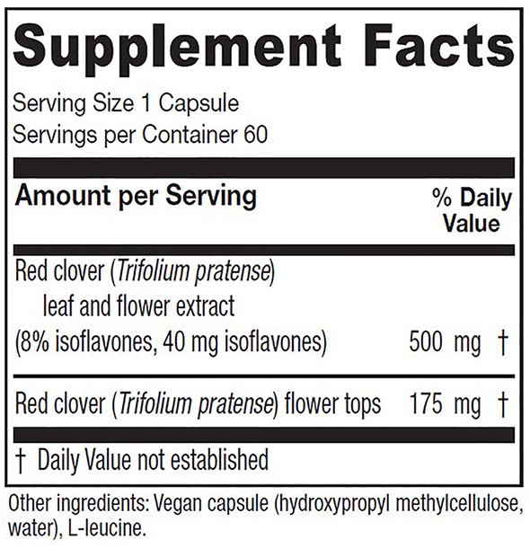 Red Clover, 60 Vegetarian Capsules, Vitanica