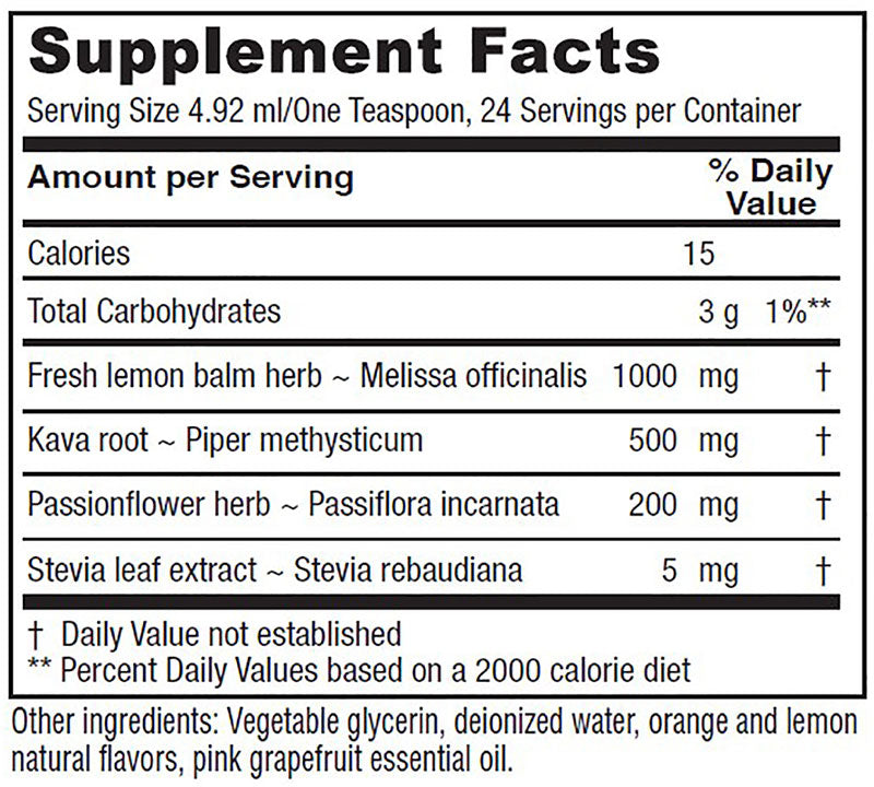 Tasty Tonics Daily Calm Tonic, 4 oz, Vitanica