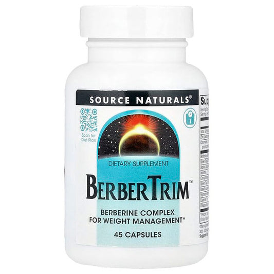 BerberTrim, Berberine Complex for Weight Management, 45 Capsules, Source Naturals
