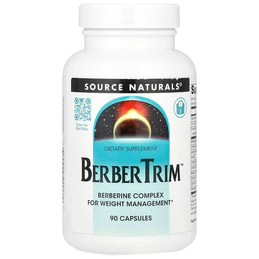 BerberTrim, Berberine Complex for Weight Management, 90 Capsules, Source Naturals