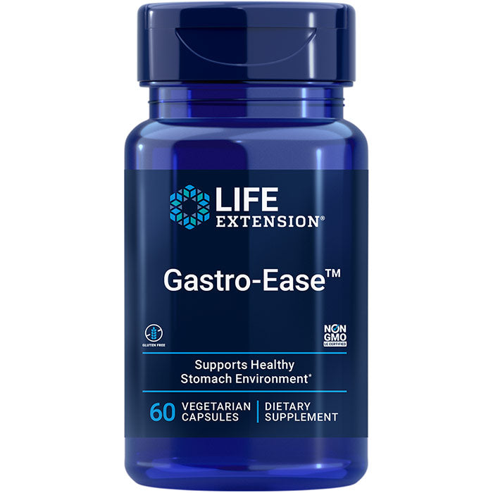 Gastro-Ease, Supports Healthy Stomach Environment, 60 Vegetarian Capsules, Life Extension
