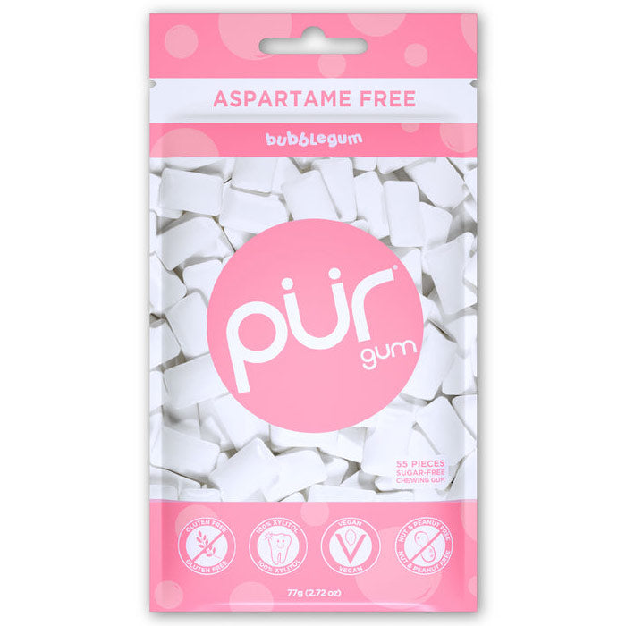 Chewing Gum - Bubblegum, 55 Pieces, PUR