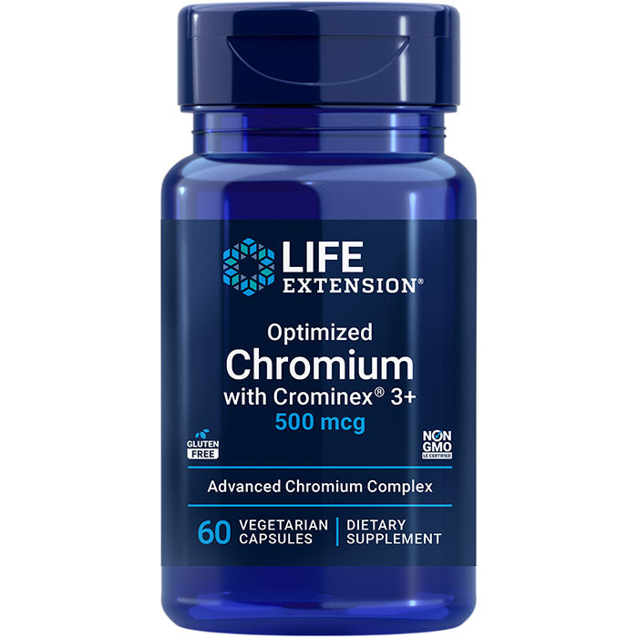 Optimized Chromium with Crominex 3+, 60 Vegetarian Capsules, Life Extension
