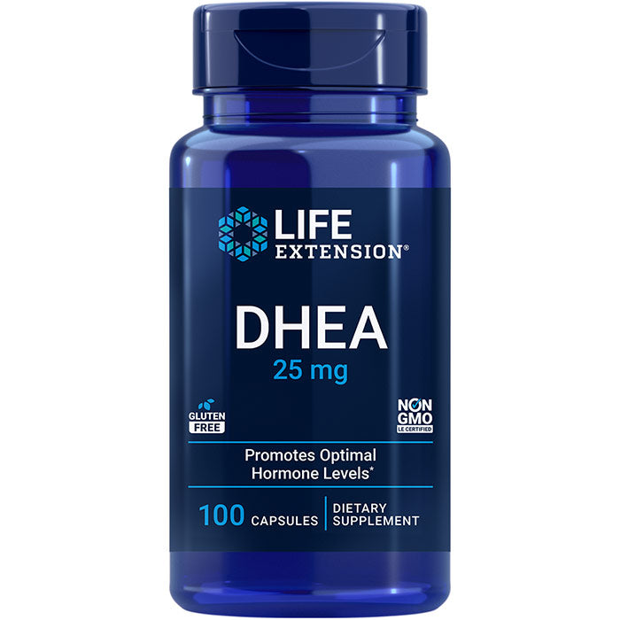DHEA 25 mg, 100 Capsules, Life Extension
