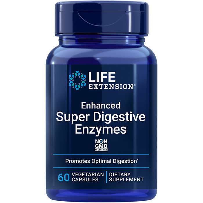 Enhanced Super Digestive Enzymes, 60 Vegetarian Capsules, Life Extension