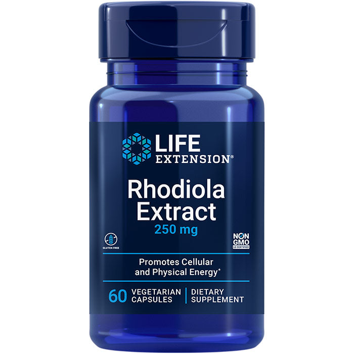 Rhodiola Extract 250 mg, 60 Vegetarian Capsules, Life Extension