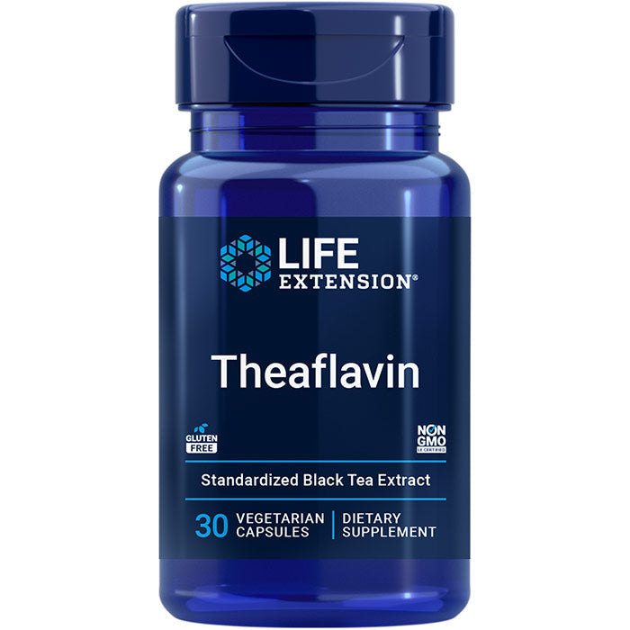 Theaflavin, Standardized Black Tea Extract, 30 Vegetarian Capsules, Life Extension
