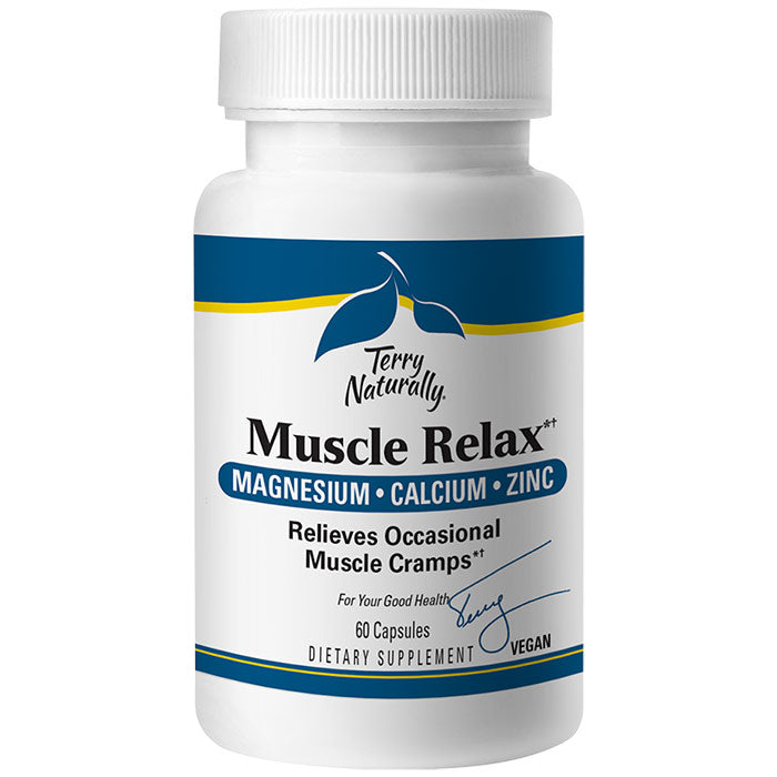 Terry Naturally Muscle Relax, Relieves Occasional Muscle Cramps, 60 Capsules, EuroPharma