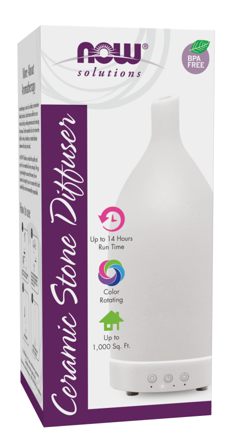 Ceramic Stone Diffuser Ultrasonic, Now Foods