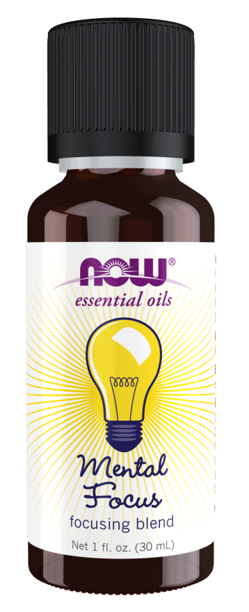 Mental Focus Oil Blend, 1oz, Now Foods