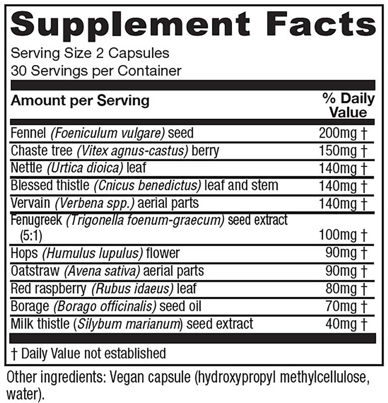 LactationBlend, Nursing Support, 60 Vegetarian Capsules, Vitanica