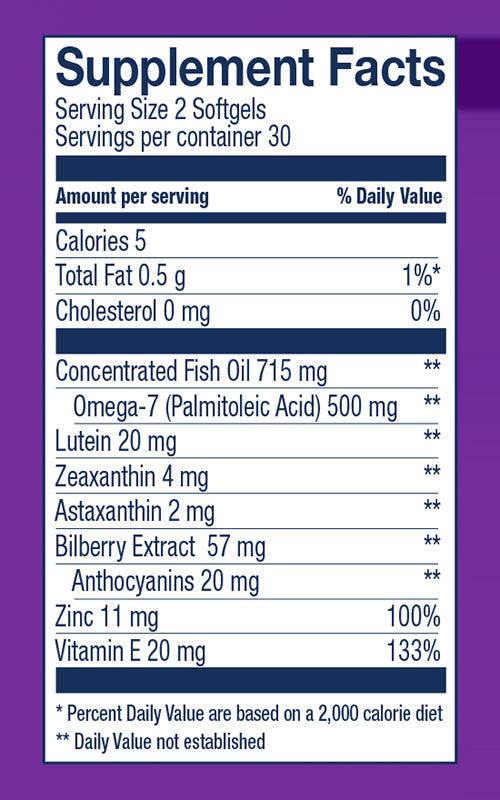 Nutriment Plus - Bold Vision, 60 Softgels, Wiley's Finest