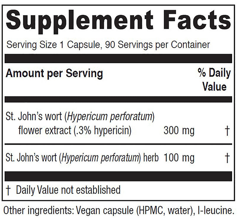 St. John's Wort, 90 Vegetarian Capsules, Vitanica
