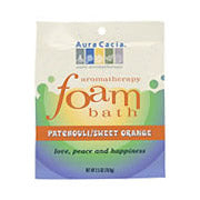 Aromatherapy Foam Bath Patchouli Orange, 2.5 oz Pouch, Aura Cacia