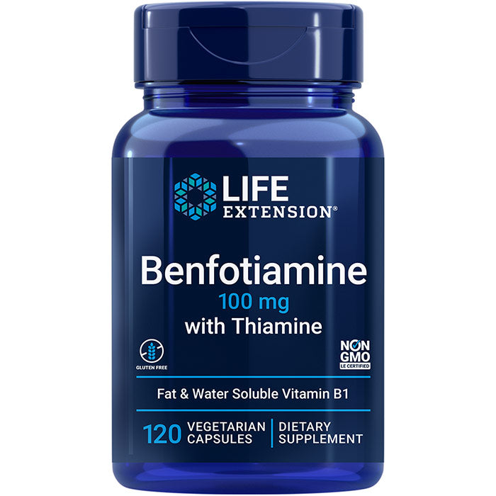 Benfotiamine with Thiamine, 120 Vegetarian Capsules, Life Extension