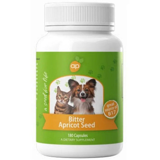 Bitter Apricot Seed for Pets, 180 Capsules, Apricot Power