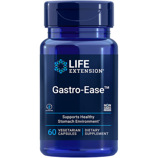 Gastro-Ease, Supports Healthy Stomach Environment, 60 Vegetarian Capsules, Life Extension