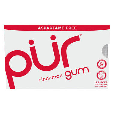 Chewing Gum Blister Pack - Cinnamon, 9 Pieces, PUR