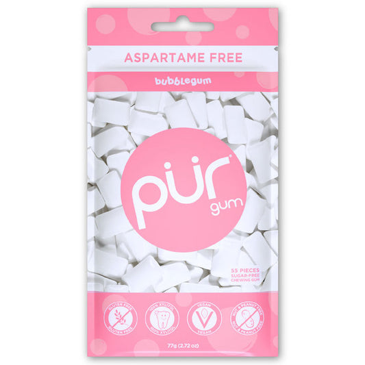 Chewing Gum - Bubblegum, 55 Pieces, PUR