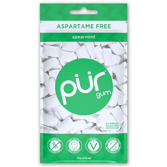 Chewing Gum - Spearmint, 55 Pieces, PUR