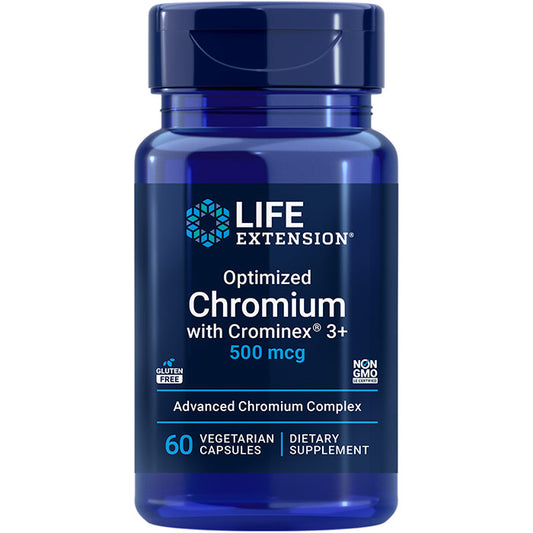 Optimized Chromium with Crominex 3+, 60 Vegetarian Capsules, Life Extension