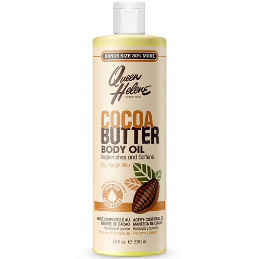 Cocoa Butter Body Oil, 13 oz, Queen Helene