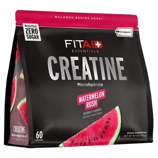 Creatine Monohydrate - Watermelon Rush, 13.1 oz (60 Servings), Fitaid