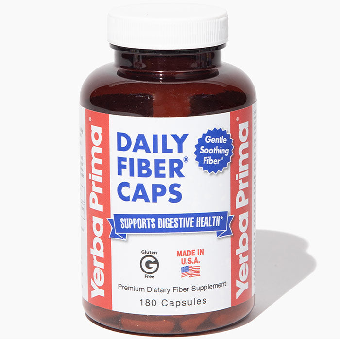 Daily Fiber Caps, 180 Capsules, Yerba Prima