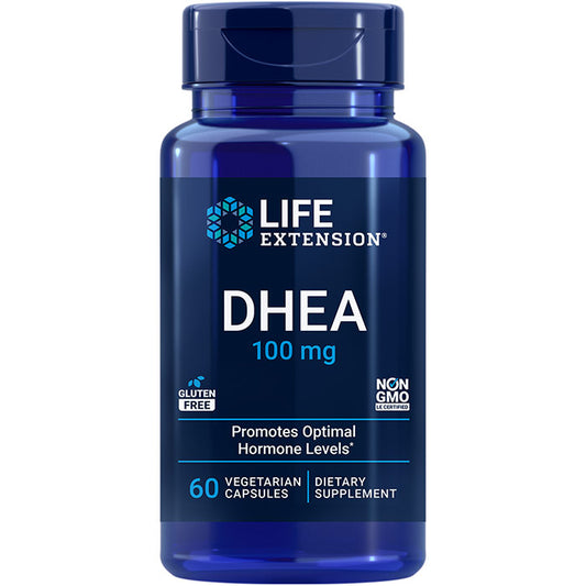 DHEA (Dehydroepiandrosterone) 100 mg, 60 Vegetarian Capsules, Life Extension