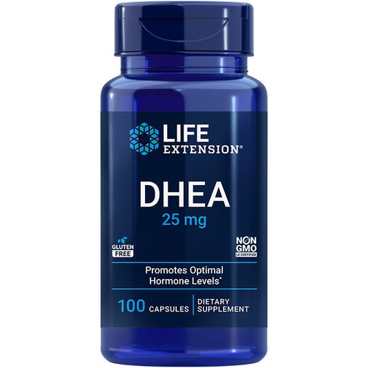 DHEA 25 mg, 100 Capsules, Life Extension