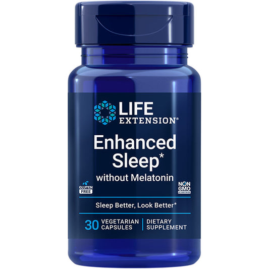 Enhanced Sleep without Melatonin, 30 Vegetarian Capsules, Life Extension