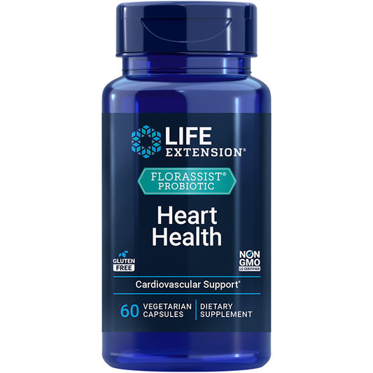 FlorAssist Heart Health, Probiotic Supplement, 60 Vegetarian Capsules, Life Extension