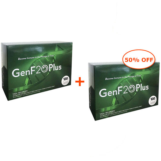 Buy 1 Get 1 50% Off! GenF20 Plus HGH, Human Growth Hormone Releaser, 120 Tablets x 2 Boxes