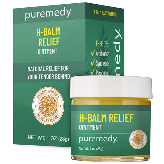 H-Balm Relief Ointment, Hemorrhoid Relief, 1 oz, Puremedy