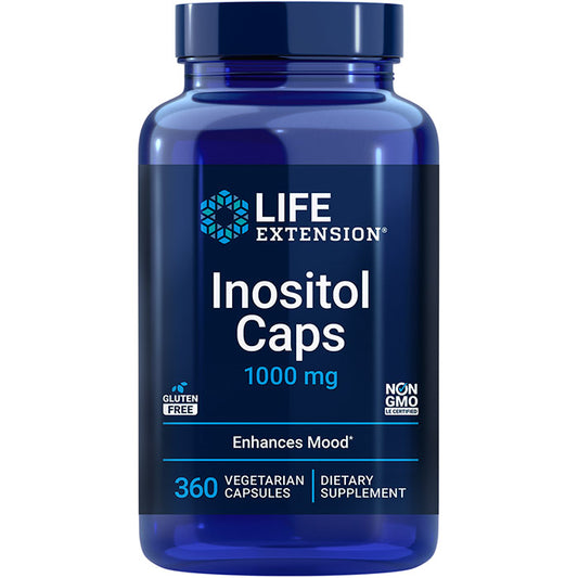 Inositol Caps 1000 mg, 360 Vegetarian Capsules, Life Extension