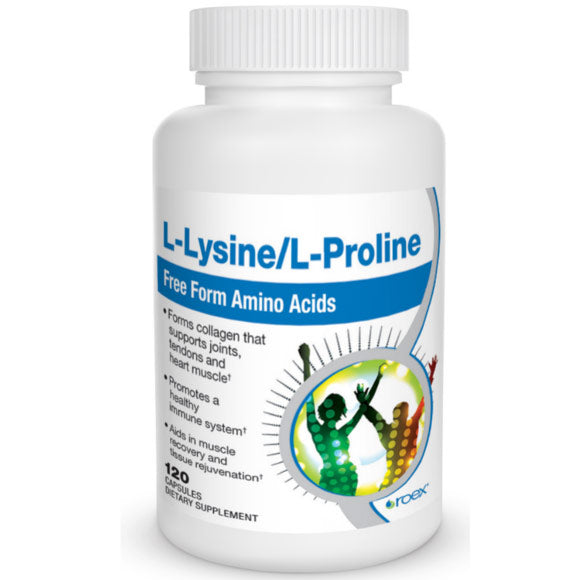 L-Lysine & L-Proline, 120 Capsules, Roex