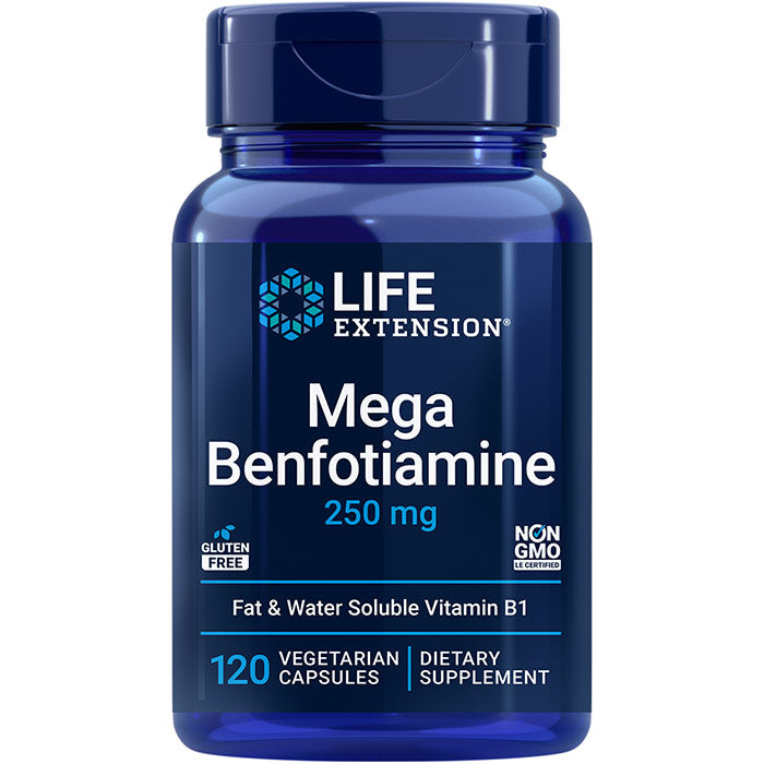 Mega Benfotiamine 250 mg, 120 Vegetarian Capsules, Life Extension