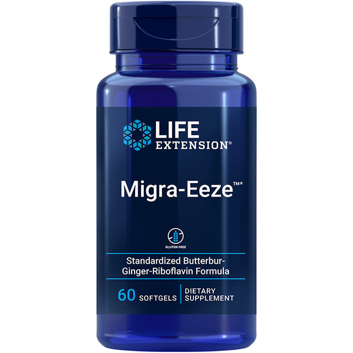 Migra-Eeze, Butterbur-Ginger-Riboflavin Formula, 60 Softgels, Life Extension