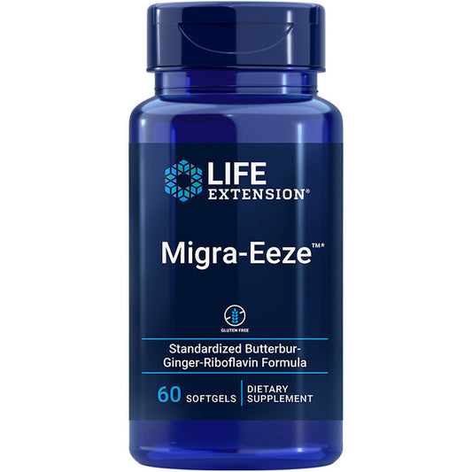 Migra-Eeze, Butterbur-Ginger-Riboflavin Formula, 60 Softgels, Life Extension