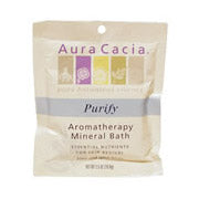 Mineral Bath Purify, Aromatherapy Mineral Bath Salt, 2.5 oz Packet, Aura Cacia