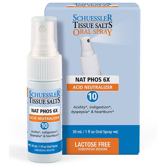 Nat Phos 6X Acid Neutralizer Oral Spray, 30 ml, Schuessler Tissue Salts