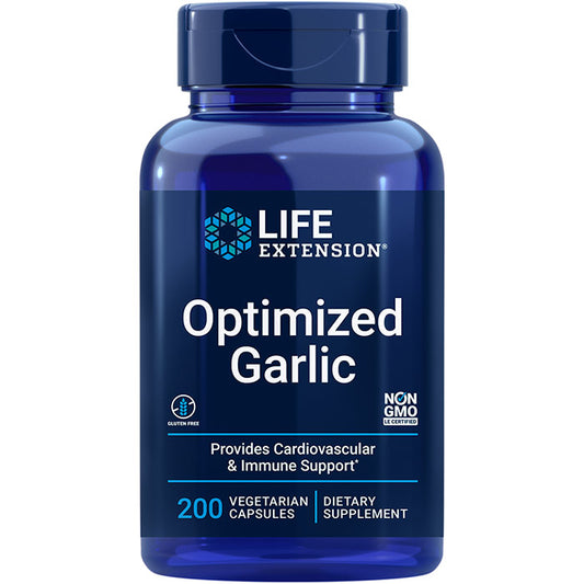 Optimized Garlic, Standardized Garlic Extract, 200 Vegetarian Capsules, Life Extension