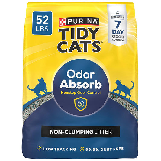 Purina Tidy Cats Litter, Natural Clay Product with Deodorizing System, 52 lb