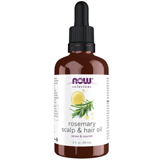 Rosemary Scalp & Hair Oil, 2 oz, NOW Foods