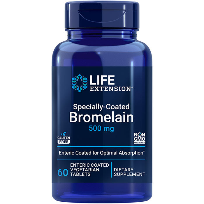 Specially-Coated Bromelain, 60 Enteric Coated Vegetarian Tablets, Life Extension