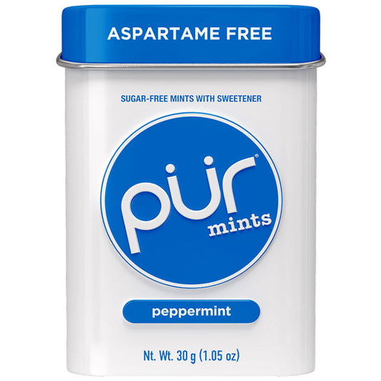 Sugar Free Mints - Peppermint, 30 Pieces, PUR