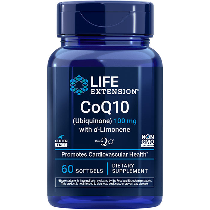 Super-Absorbable CoQ10 Ubiquinone with d-Limonene 100 mg, 60 Softgels, Life Extension