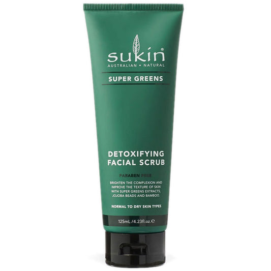 Super Greens Detoxifying Facial Scrub, 4.23 oz, Sukin