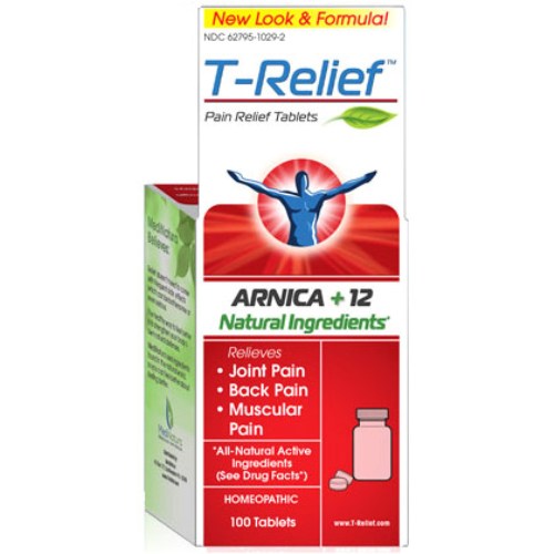 T-Relief Pain Relief Tablets, 100 Tablets, MediNatura